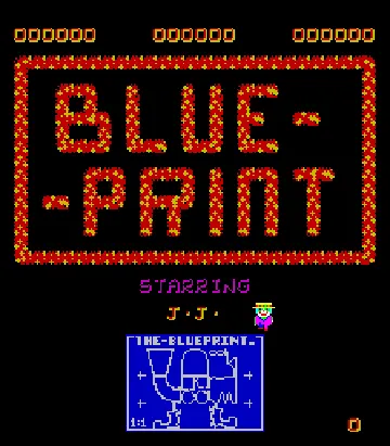 Blue Print (Midway) screen shot title